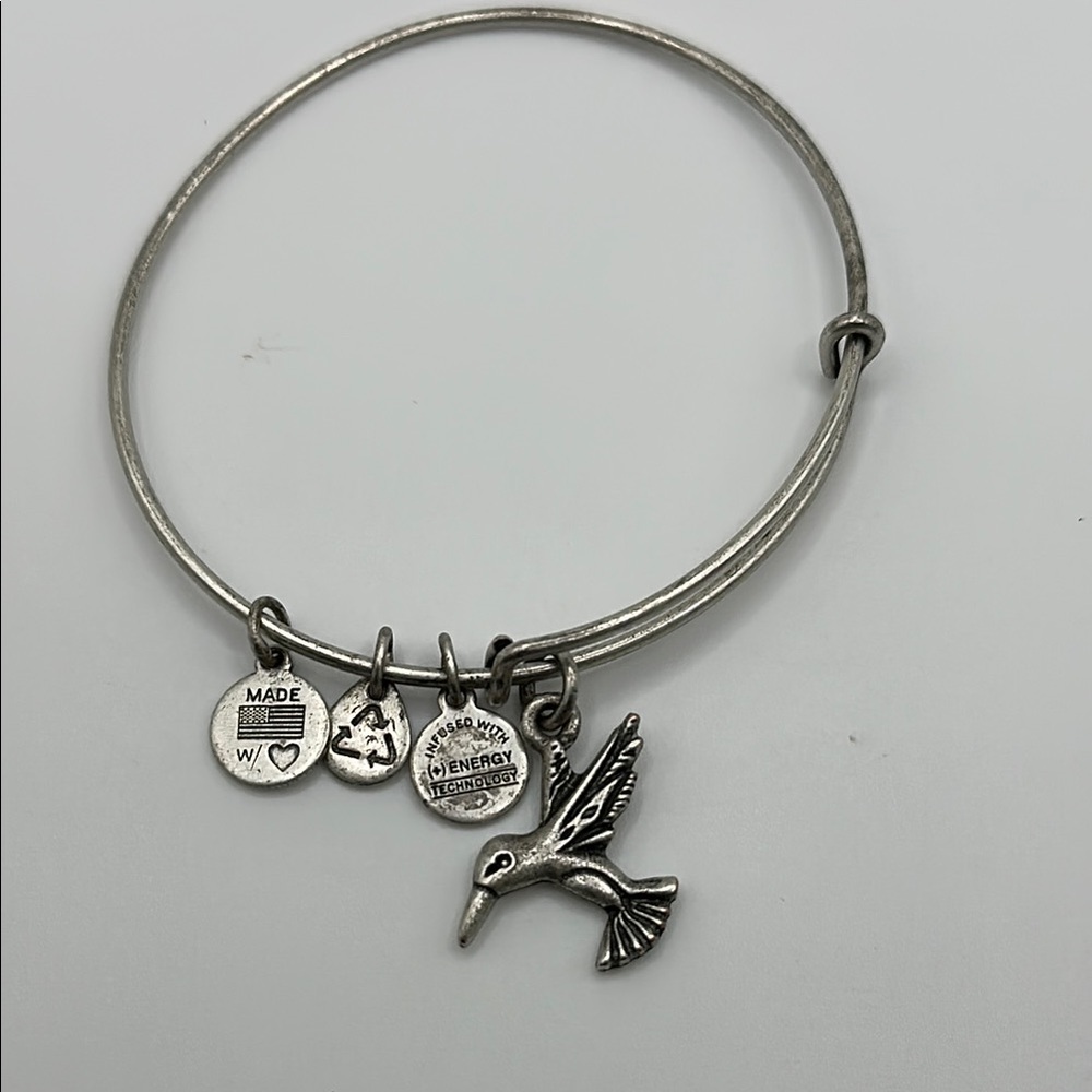 Alex and Ani Hummingbird Charm Bracelet